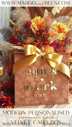 KARTONBOXEN  
 Samtkartenboxen Terrakotta Geschenkkartenbox, Samt Herbsthochzeits-Wunschbrunnen Geldgeschenkkartenbox, Rost Personalisierte Hochzeitskartenbox, Kupfer Luxus Kartenbox, Gebranntes Orange Hochzeitskartenbox mit Deckel, Gebranntes Orange Hochzeitsgeldbox, Hochzeitskartenbox12
