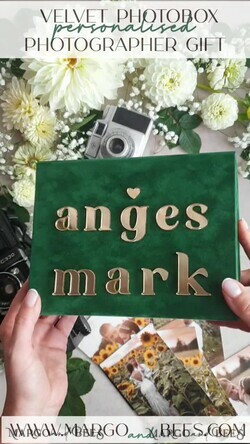 FOTOALBUM/ FOTOBOX Velvet Foto Box Fotografen Box Smaragdgrüne Samt-Fotobox Fotograf Hochzeit Erinnerungsbox, Grün Custom Andenkenbox, Garten Fotograf Geschenke für Kunden, Hochzeitsbilder Verpackung, Individuelle Fotografiebox22