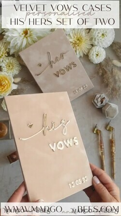 HOCHZEITSVERSPRECHEN  
 Acrylklar Gold Braut- und Bräutigam-Eidbücher, Hochzeits-Eidbücher, personalisierte Eid-Heftchen, seine und ihre Eidbücher, maßgeschneiderte Hochzeits-Eid-Hüllen, Geschenke zur Brautparty14
