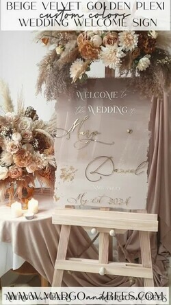TISCHPLÄNE UND WILLKOMMENSCHILDER FÜR HOCHZEITEN Plexi Gold / Samt Acryl Ombre Beigefarbene Hochzeits-Willkommensschild, klares Acryl- und goldenes Hochzeits-Willkommensschild, Nude Gold Plexi Hochzeits-Willkommensschild, Tan Luxushochzeits-Willkommensschild, Erdfarbenes Hochzeits-Schild Goldenes Spiegel-Hochzeits-Willkommensschild34