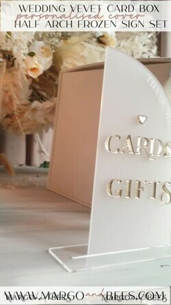 KARTONBOXEN  
 Samtkartenboxen Elfenbein Geschenkkartenbox & Karten Geschenke Schild Set, Samt Klassische Hochzeitswunschbrunnen Geldgeschenkkartenbox, Personalisierte Gold Plexi Hochzeitskartenbox, Luxuriöse Kartenbox, Hochzeitskartenbox mit Deckel, Hochzeitsgeldbox16