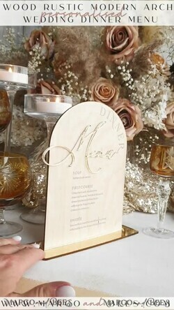 TISCHDEKORATIONSCHILDER   Holz Eco Rustikale Tischnummern Rustikaler Holzbogen Dessertmenü mit Ständer, Landhaus Holz Acryl Gold Süßigkeiten Bar Schild, Naturholz Gold Plexi Tisch Dessertmenü Hochzeits Tischdekoration, Hochzeitsbeschilderung Goldener Spiegel und Holz Süßigkeiten Bar Menü10