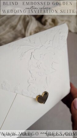 HOCHZEITS EINLADUNGEN geprägte Einladungen Fein Kunst Prägung Blind Elfenbein Gold Hochzeitseinladung, Goldene geprägt Rosen Florale Hochzeitseinladung, Boho Ecru Geprägte Einladungssuite, Goldfolien Hochzeitseinladungssuite, Hochzeitseinladungen gold.17