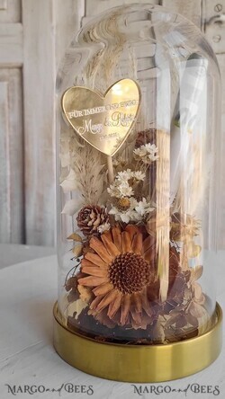 FRISCH VERHEIRATETES PAAR GESCHENKE Geldgeschenk zur Hochzeit Geschenkschachtel für Geld Geldgeschenk zur Hochzeit mit Strauß aus Trockenblumen personalisiert10