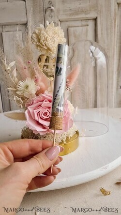 FRISCH VERHEIRATETES PAAR GESCHENKE Geldgeschenk zur Hochzeit Geschenkschachtel für Geld Geldgeschenk zur Hochzeit mit Strauß aus Trockenblumen personalisiert23