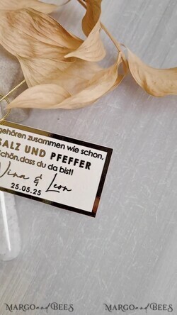 HOCHZEITSGESCHENKE Gastgeschenke Hochzeit Gastgeschenke Hochzeit, wir gehören zusammen wie Salz und Pfeffer. Gastgeschenk Pfeffer & Salz für Eure Hochzeitsgäste, Gastgeschenk Hochzeit Brautpaar Pfeffer & Salz mit Namen.3