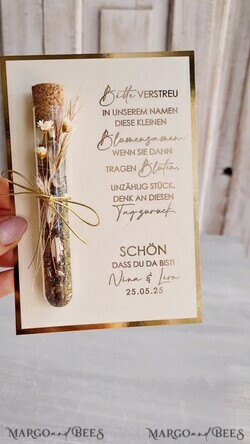HOCHZEITSGESCHENKE Gastgeschenke Hochzeit Personalisierte Gastgeschenke Hochzeit mit Blumensamen Reagenzglas, personalisiertes Gastgeschenk Hochzeit Samen handgemachtes Gastgeschenk Hochzeit Brautpaar.7